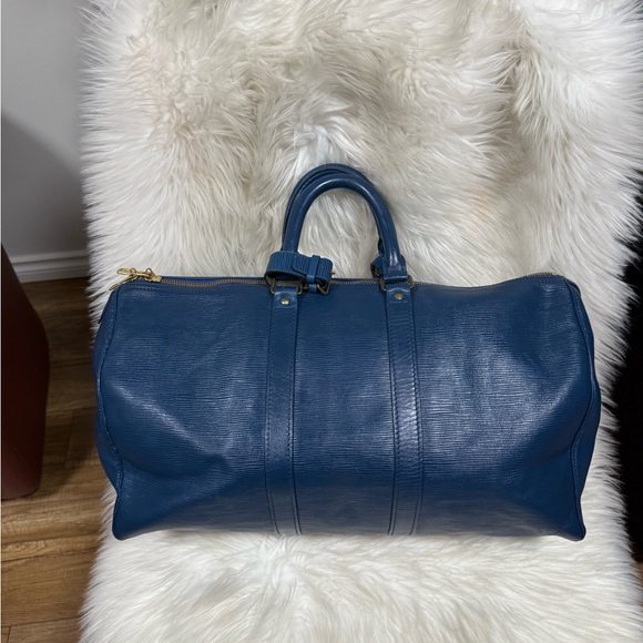 Louis Vuitton Other - Authentic Louis Vuitton Blue Epi Leather Duffel Bag